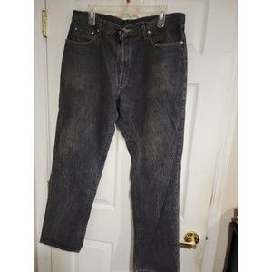 Mens Vintage Double RL Ralph Lauren Jeans Made In U.S.A  Size 36x32 Black/Grey